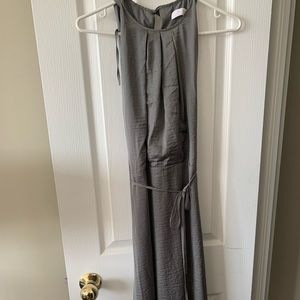 Oak and fort olive green midi dress